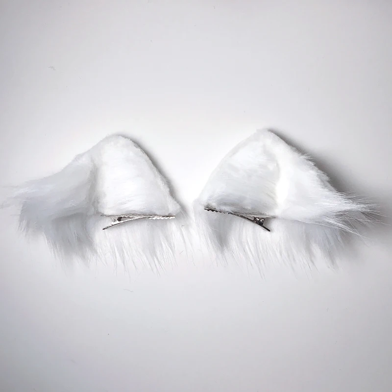 

Japanese Kemonomimi Ears Cat Hair clips Lolita Plush Barrettes Hair accessories Girls Soft sister Cute Fox Ears Hairpin Handmade