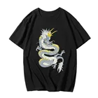 Забавные женские футболки в стиле Харадзюку, винтажные топы с китайским драконом, женские футболки в эстетике, корейские летние футболки большого размера, 2021