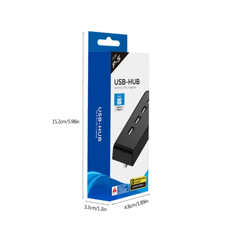 

2021 New 4 Ports USB 2.0 HUB High-speed Transmission Extender Adapter Converter for PS5