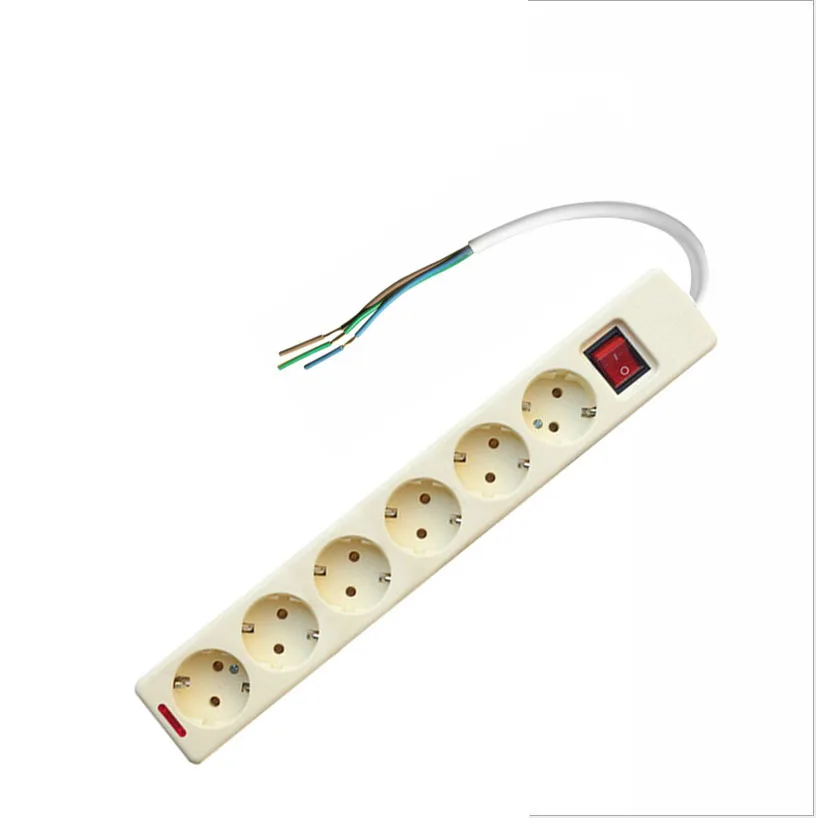 Удлинитель для путешествий розетка переключатель блок проводов европейский