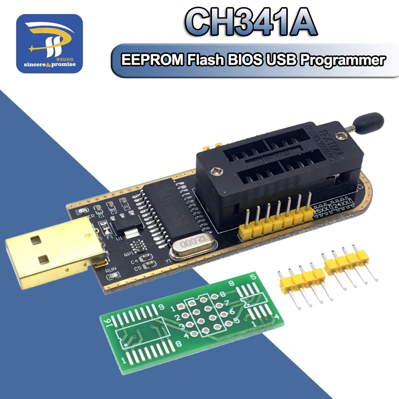 USB программатор CH341A 24 25 серия EEPROM модуль программатора с флэш BIOS зажим SOIC8 SOP8 для