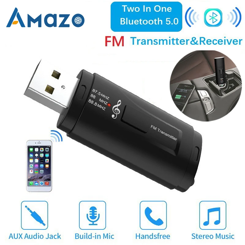 FM трансмиттер автомобильный с Bluetooth AUX 3 5 мм|FM-трансмиттеры| |