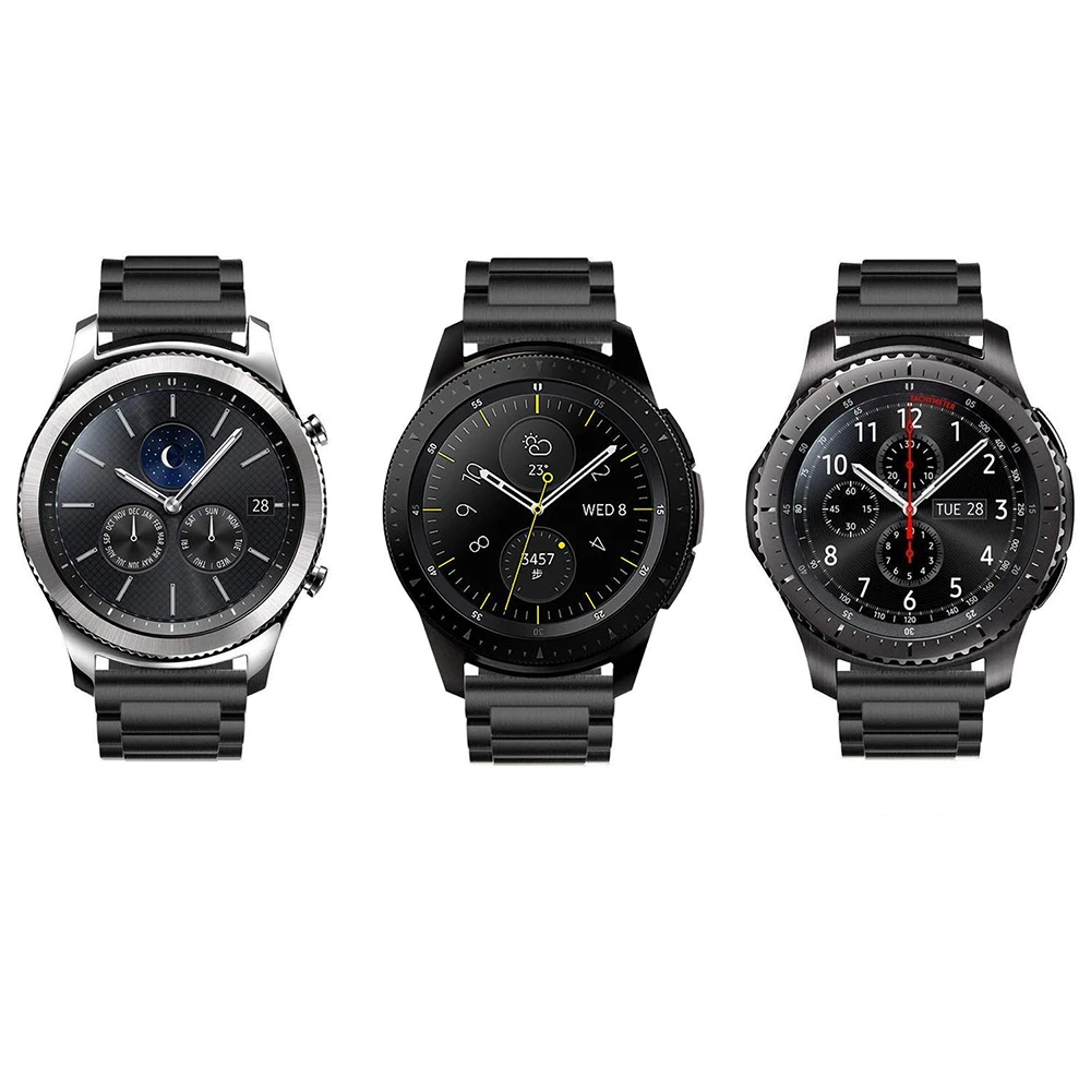 22 мм для samsung gear S3 Frontier Band Galaxy Watch 46 мм ремешок металлический браслет huawei Watch GT ремешок gear S3 Classic 2