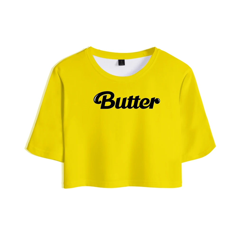 Короткий сексуальный Топ Футболка K POP в стиле Харадзюку футболки BTS|Футболки| |