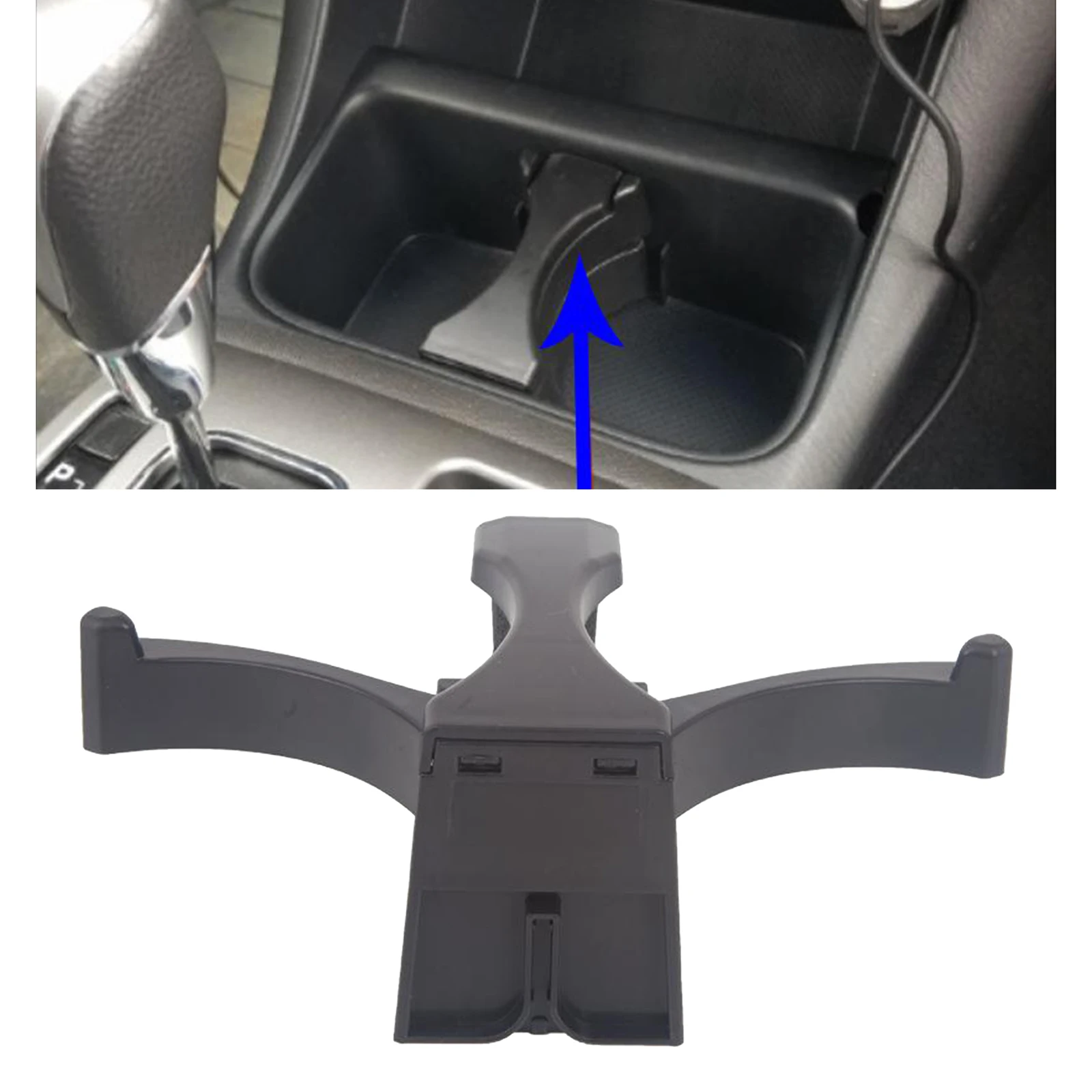 

Auto Center Console Cup Holder Insert Divider Fits For Toyota Tacoma Sequoia