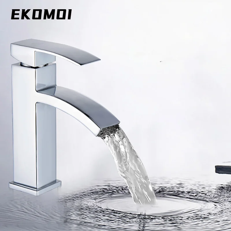 

Кран для раковины Ekomoi, черный водопад, для ванной комнаты