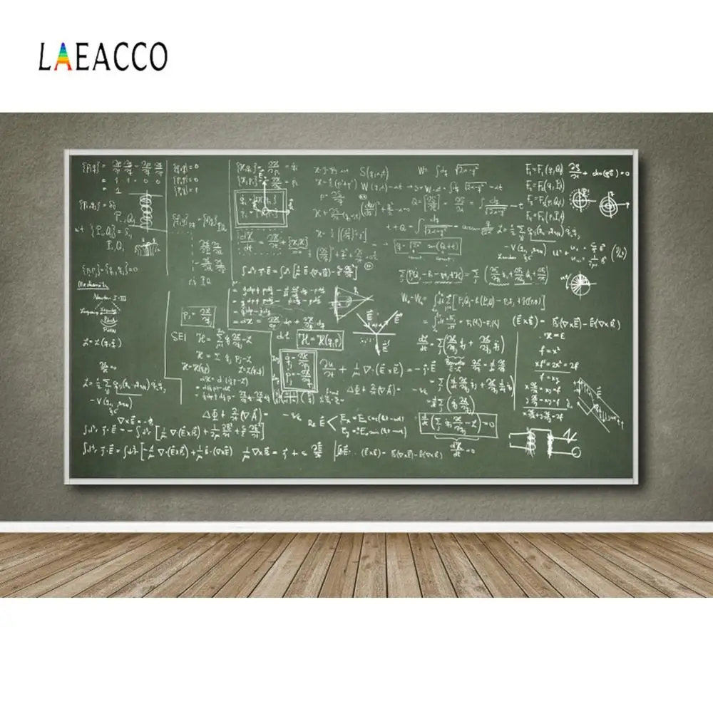 Задний фон Laeacco для детской фотосъемки школьная доска деревянный пол