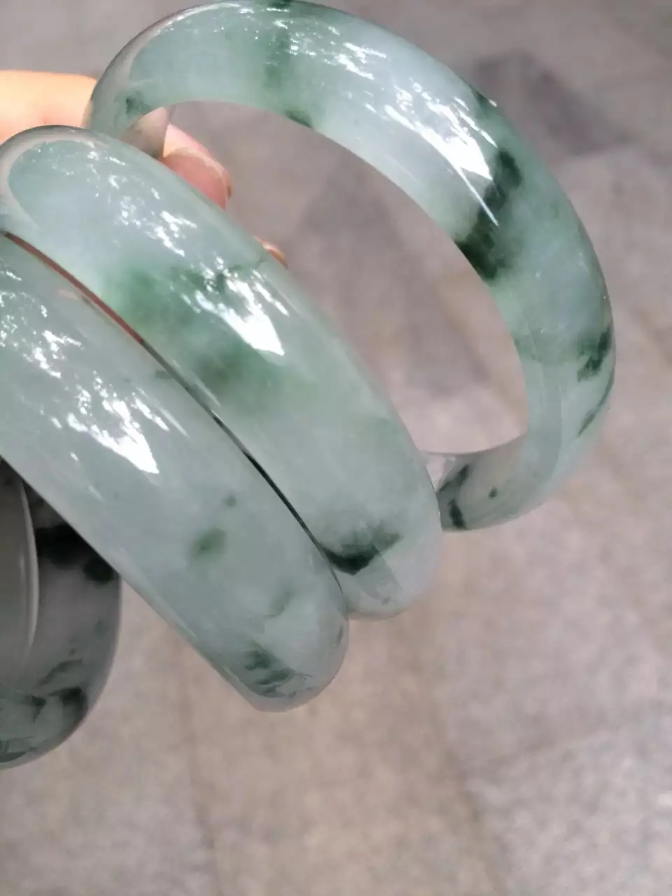 Настоящий зеленый нефритовый браслет из Бирмы jadeite ручной работы женские