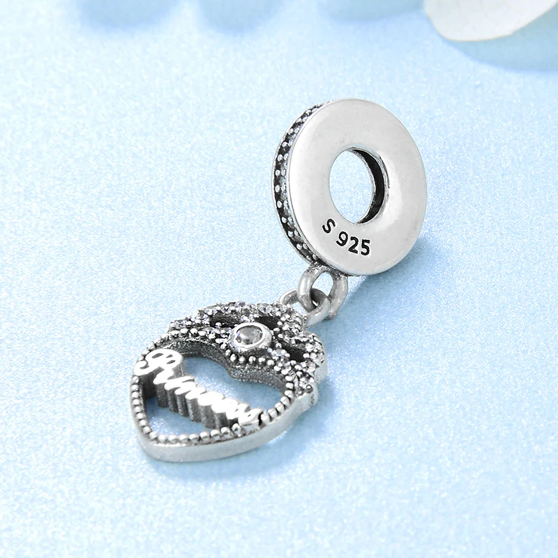 2019 модные подвески из стерлингового серебра 925 пробы в форме сердца королевской