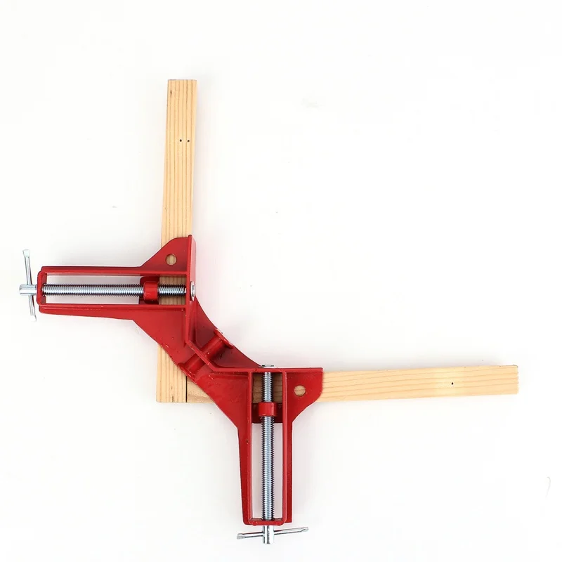 

4pcs 75mm Mitre Corner Clamps Picture Frame Holder Woodwork Right Angle Red