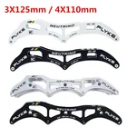 3 колеса FLYKE NEUTRINO 125 мм, основание для марафона для катания на коньках, 4 колеса 90 мм 100 мм 110 мм, рама для гоночных роликов 13,2 дюйма