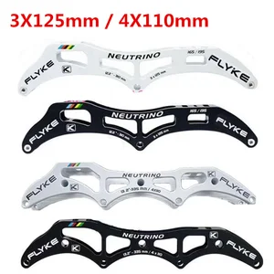 3 колеса FLYKE NEUTRINO 125 мм, основание для марафона для катания на коньках, 4 колеса 90 мм 100 мм 110 мм, рама для гоночных роликов 13,2 дюйма