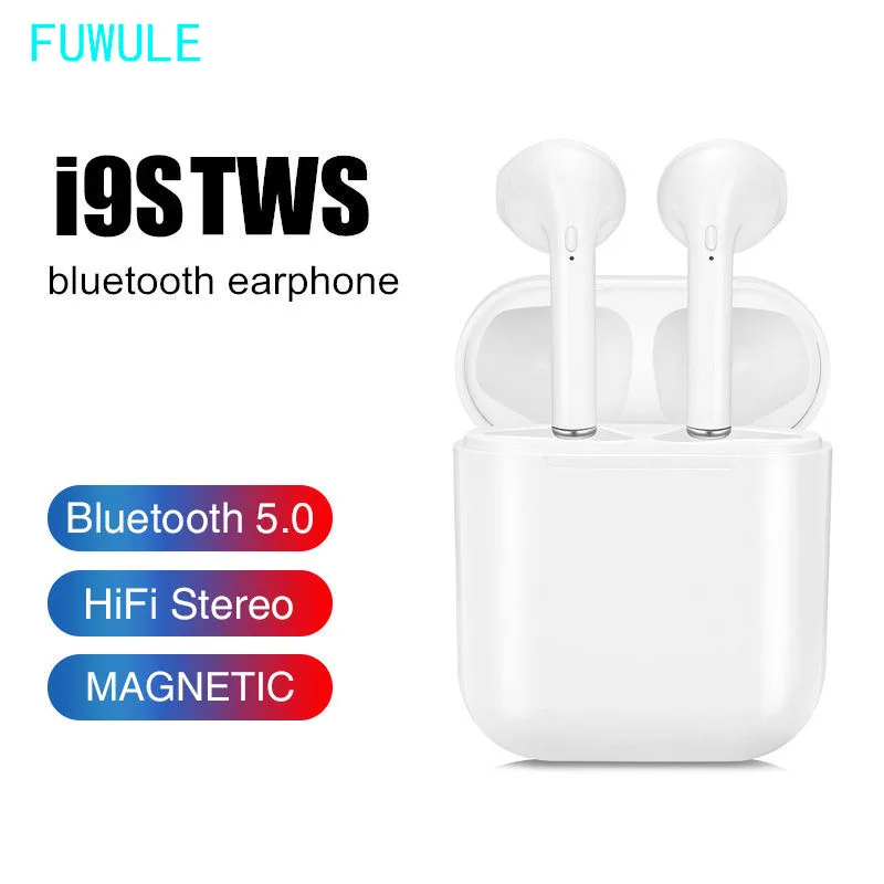 I9s tws Bluetooth наушники, мини наушники, беспроводные наушники, Спортивная гарнитура с зарядным устройством, микрофон для смартфона