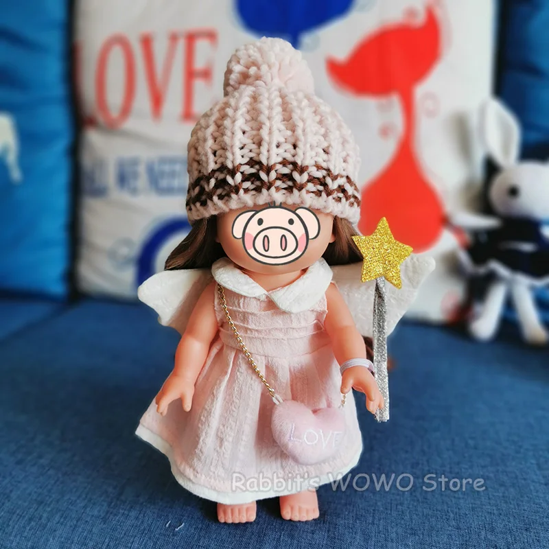 

1pcs Doll-Hat Small Knitting Hat for 25cm Mellchan Dolls Woolly Hat Toy Doll Accessories Children Gift