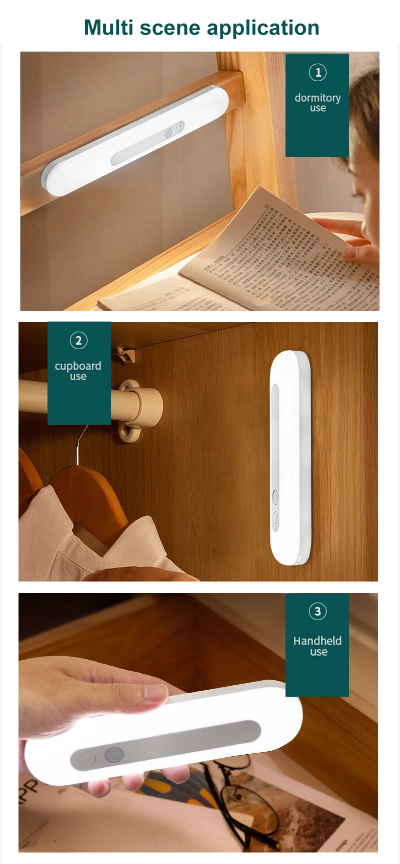 Светодиодный светильник с USB-зарядкой и датчиком движения 18 см/30 см | Электроника