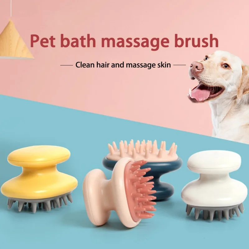

Pet Dogs Brush Magic Silicone Brushes Bath Towels Body Brush Bath Belt Exfoliating Wash Skin Household Clean Shower Brush