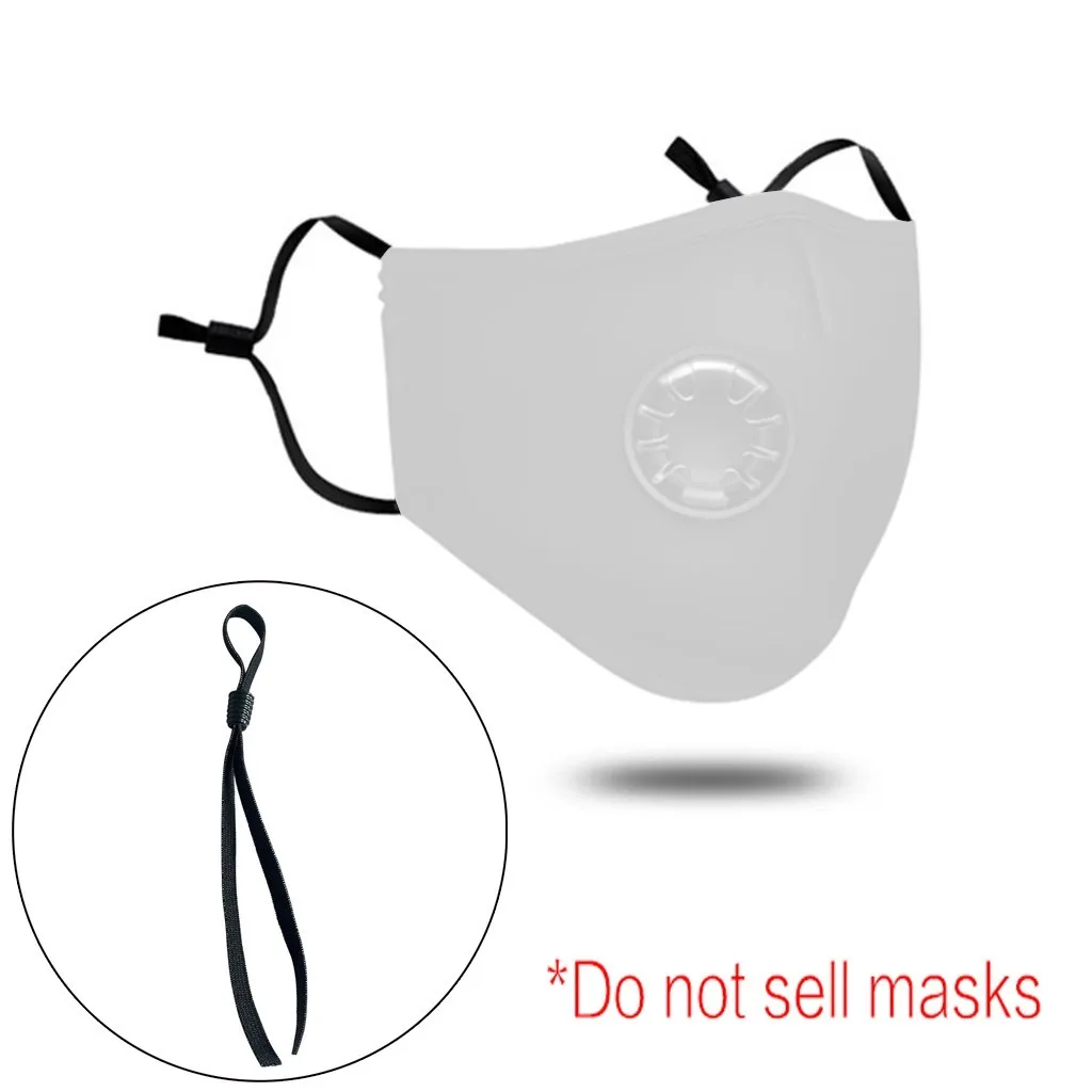 50 шт. черные эластичные резиновые повязки на талию для маски лицо широкий шнур