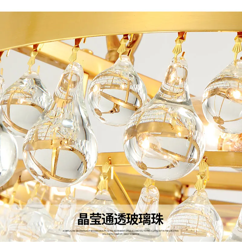 Современная хрустальная осветительная люстра в виде подсвечника роскошные