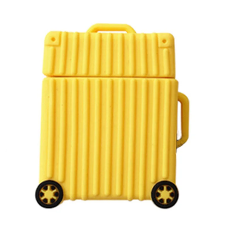 Чехол для AirPods модный милый чехол чемодана сумка беспроводных наушников Apple Airpods 2