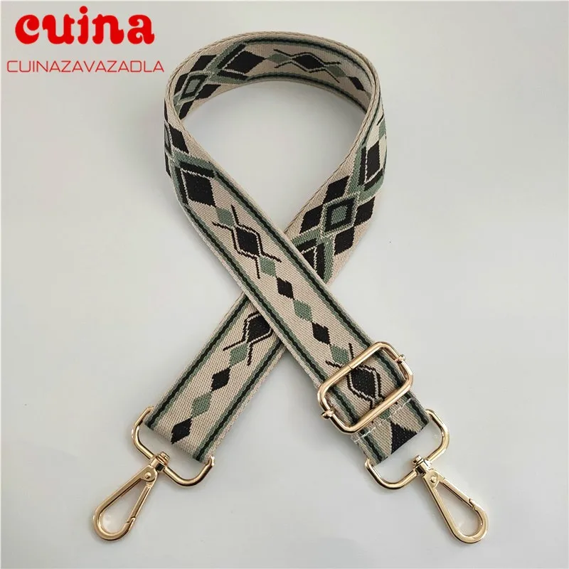 Нейлоновый ремешок для женской сумочки широкий цветной ремень через плечо сумки