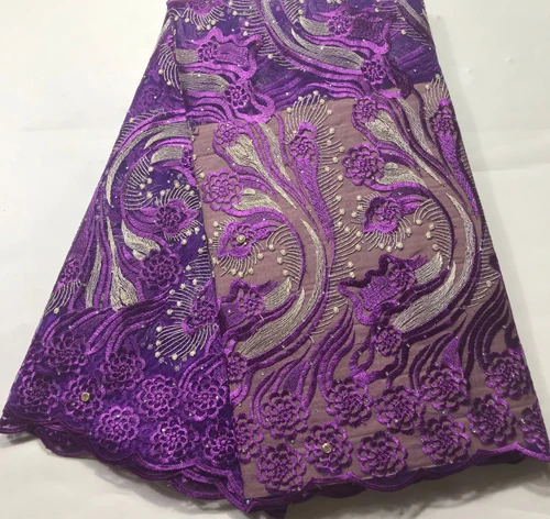 Hot Sale Nigerian Laces Fabrics High Quality African Lace Fabric Wedding French Net Fabrica 5 Yards CSH038 | Дом и сад