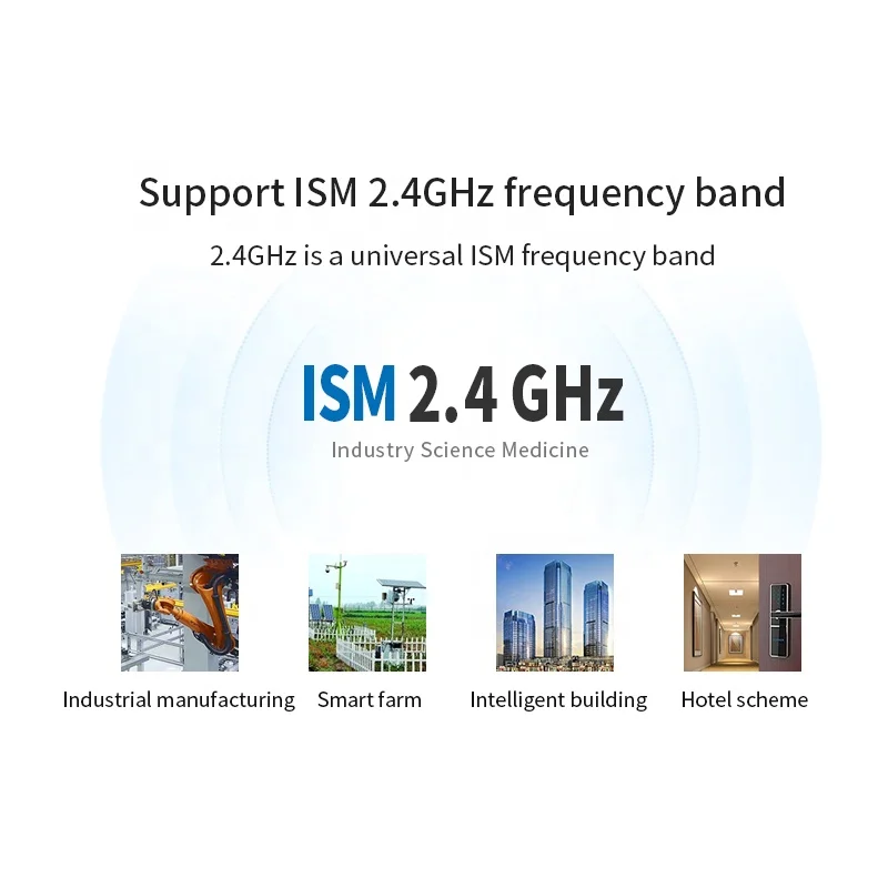 2 4 ГГц 7dBm Si24R1 SMD Беспроводной модуль Радиотрансивер IoT 0 3 км антенна PCB NRF24L01 низкая