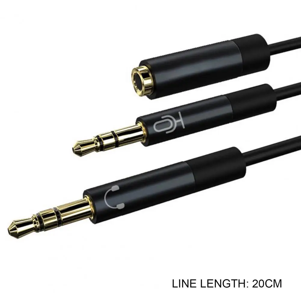 

2 in 1 3.5mm Y Splitter Anti-interference Headphone Computer Audio Converter
