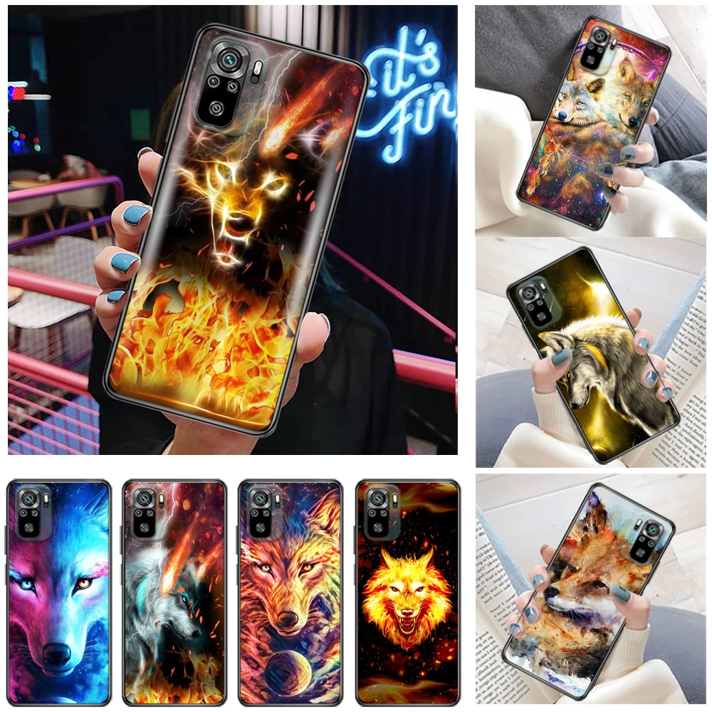 

Fantasy Wolf Phone Case For Xiaomi Redmi Note 9 9T 9S Pro MAX 5G 10X 10S 10T 10 4G 5G Fantasy Wolf Back Cover Carcasa Coque