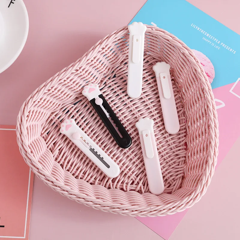 Карманный мини-нож Kawaii нож в виде кошачьей лапы экспресс-бокс резак для бумаги