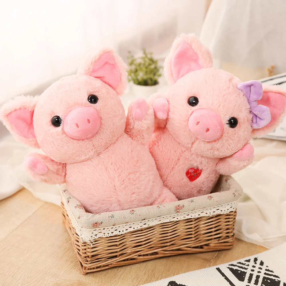 Мультфильм милые розовые мягкие плюшевые игрушки набитое мягкое животное