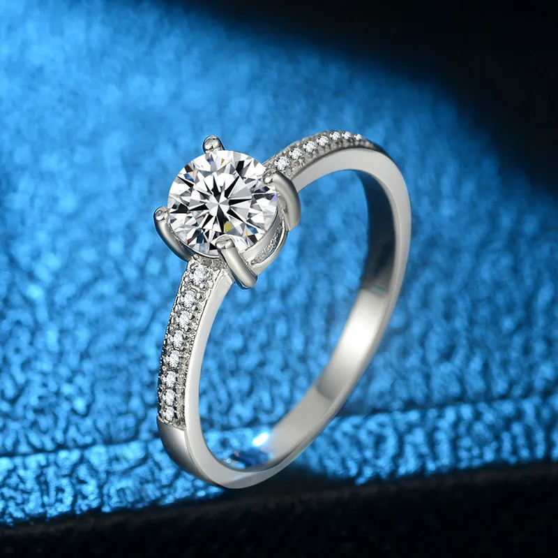 Роскошные ювелирные изделия из серебра 925 пробы с блестящими бриллиантами