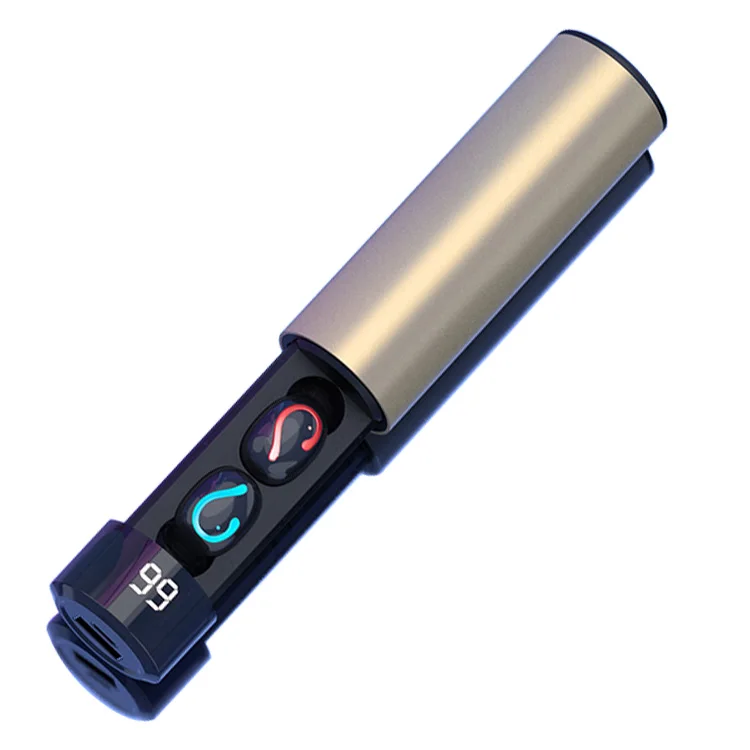 Gold HQB-Q67 TWS, модные беспроводные наушники, Bluetooth 5,0, 3D стерео мини гарнитура, водонепроницаемые, устойчивое к поту, Hifi наушники-вкладыши для iPhone - Цвет: Gold