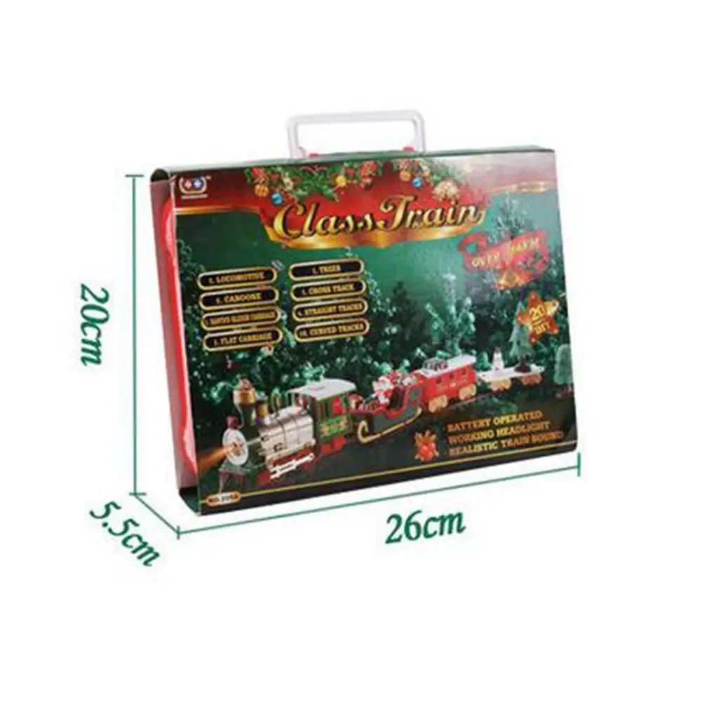 

DIY Assembly Christmas Santa Train Railway Model Set Educational Kids Toy Gift