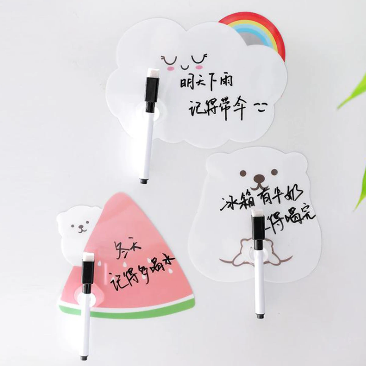 Магнит на холодильник милая доска для записей стираемая ручка с рисунком арбуза