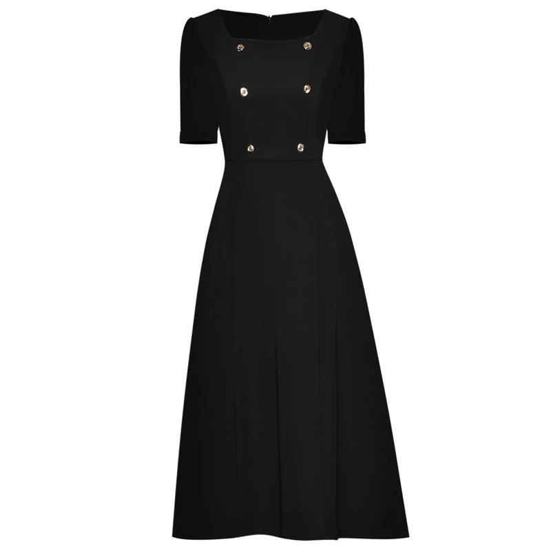 

Высококачественное летнее Новое Женское модное пикантное повседневное винтажное элегантное женское платье чистого цвета для вечеринки на...