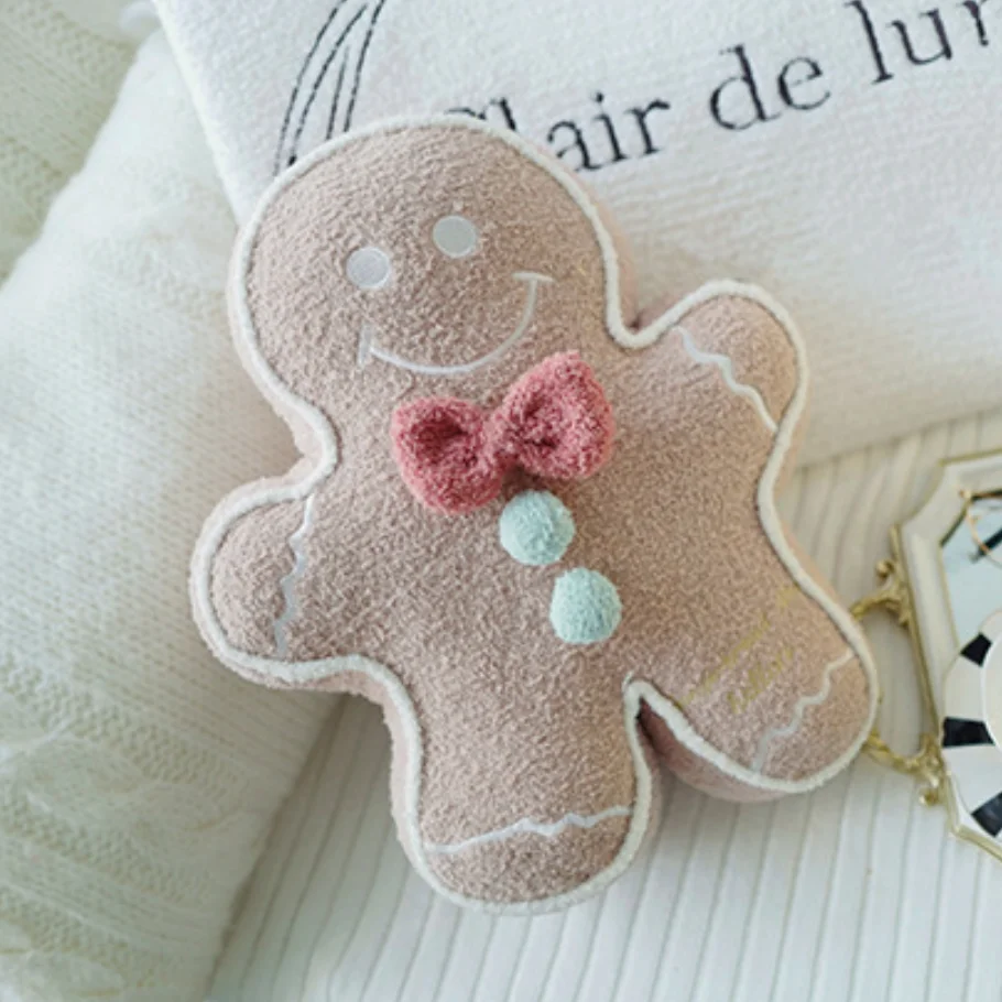 

Cute Gingerbread Man Plush Toy Baby Appease Doll Biscuits Man Pillow Super Soft Cushion Home Decor Children Christmas Gift