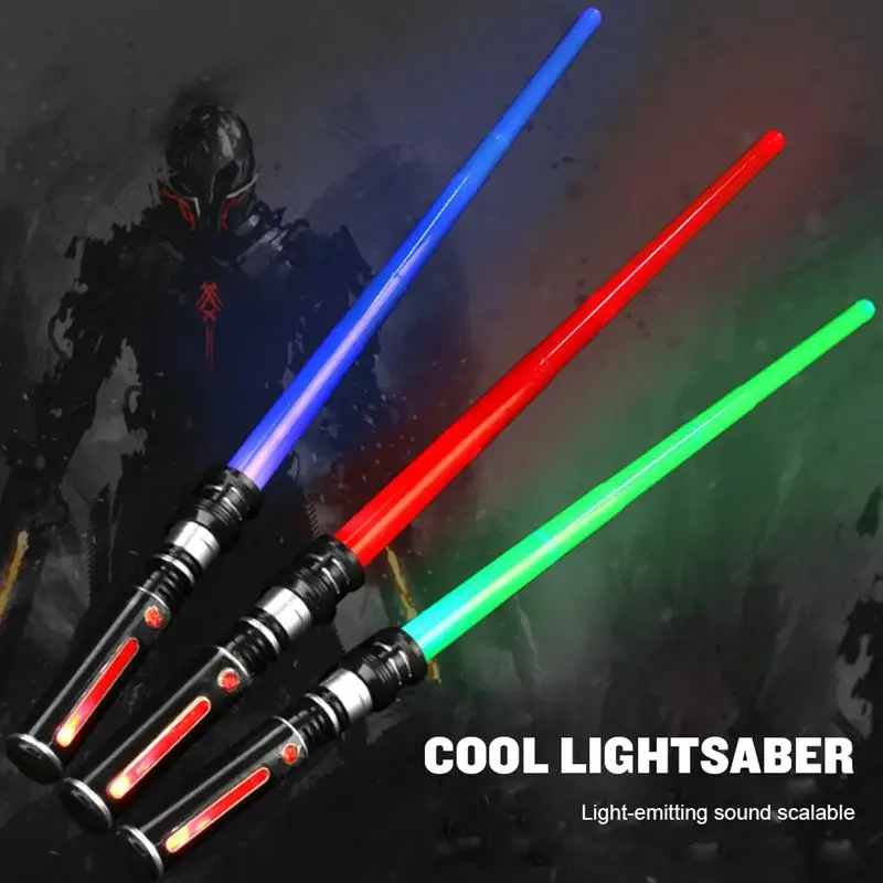 

Lightsaber Toys For Children Boys Saber Luminous Jedi Sabre Sword Light UP LED Flashing Lightstick Glow IN The Dark