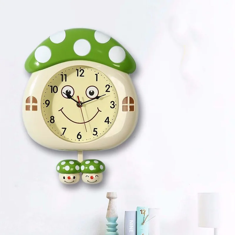 Настенные часы для спальни гостиной маленькие настенные с изображением грибов