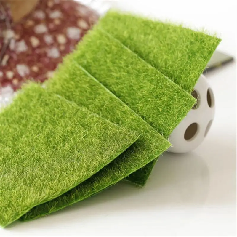 Реалистичная искусственная трава 30x30 см для украшения сада микроландшафта мини