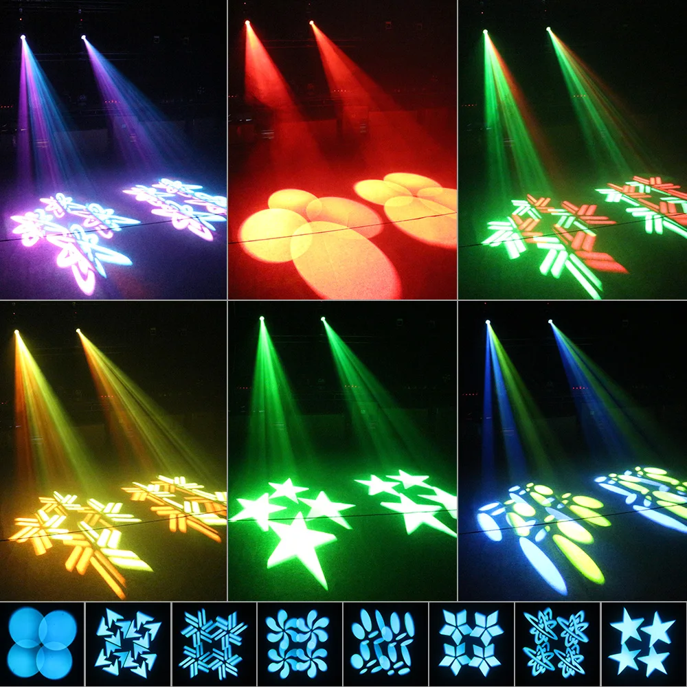 Вращасветильник Светодиодный прожектор для сцены 120 Вт 16 цветов DMX512 | Лампы и