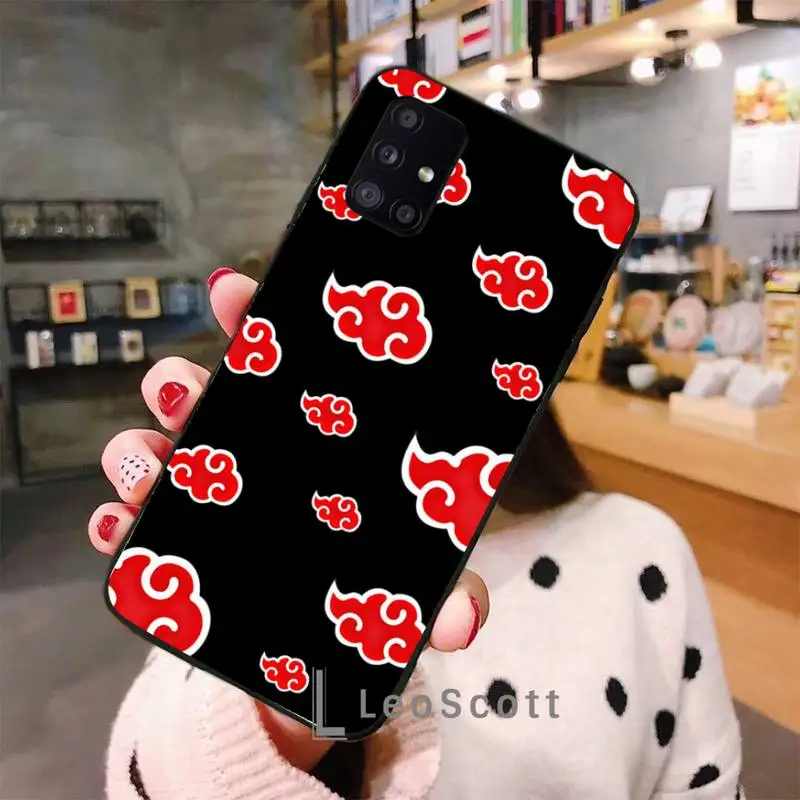 

Naruto AKATSUKI Phone Case For Samsung A40 A31 A50 A51 A71 A20E A20S S8 S9 S10 S20 Plus note 20 ultra