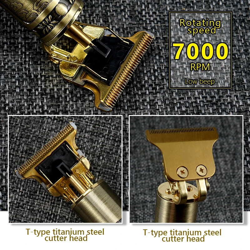 Машинка для стрижки волос T9 Мужская электрическая триммер с ЖК дисплеем