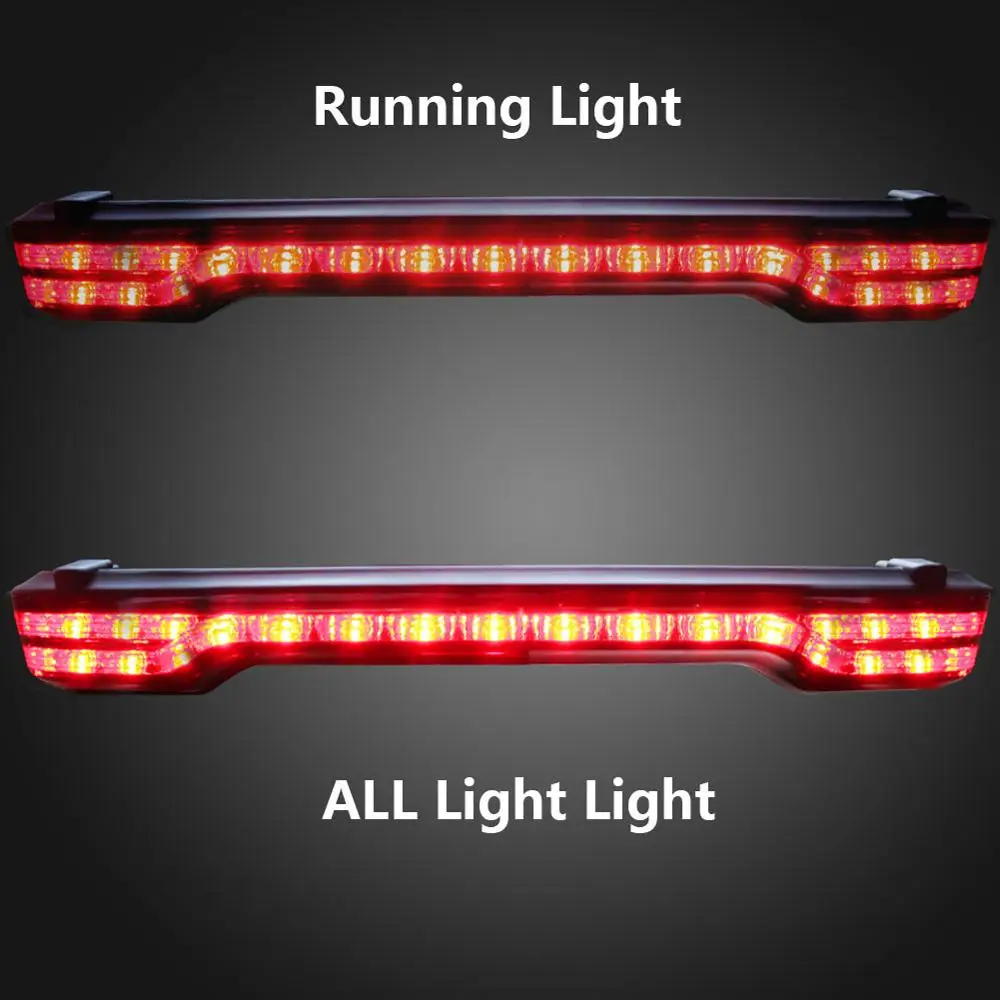 Ретро дымовой мотоцикл тур Пак тормоз поворотный светодиодный задний светильник