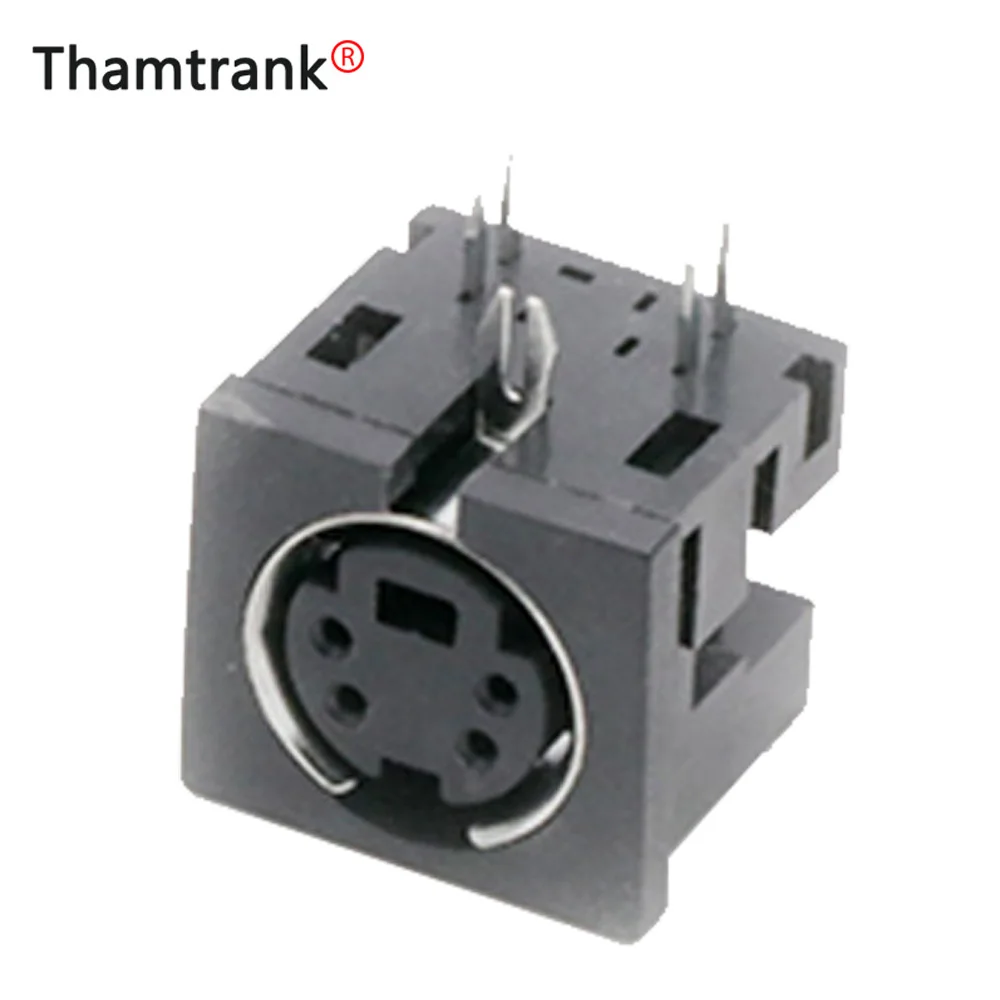

100PCS MINI DIN 4PIN S Terminal PCB Panel Mount Socket Connector DIP Instrument Socket Micro Power Jack Audio Device Connector