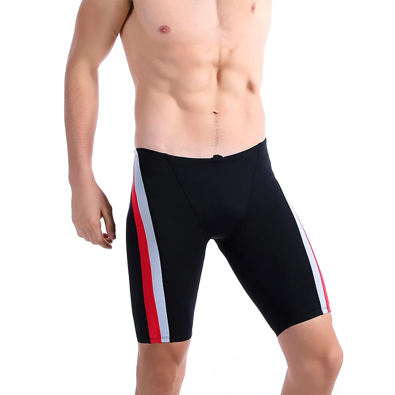 Boys Water Sport Professional Swim Trunks Men Quick-Drying Training Racing Swimwear Shorts Competition Boxer Swim Briefs Jammer