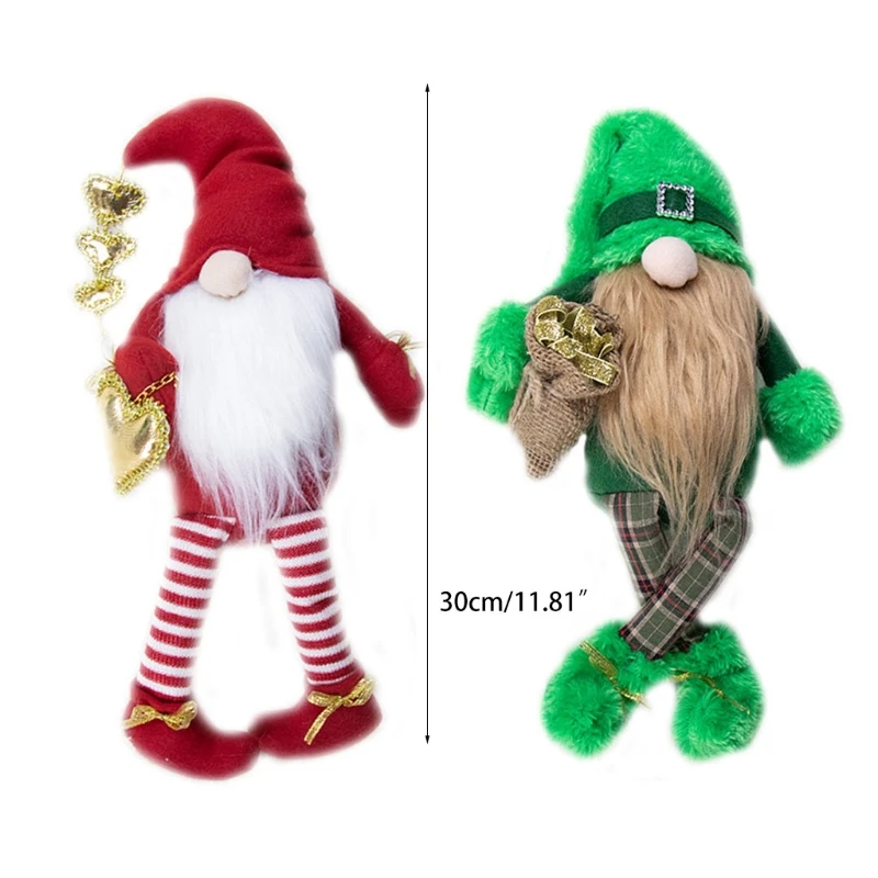 

Swedish Tomte Scandinavian Christmas Gnome Nisse Plush Valentine's Day Ornaments Decorations for Holiday Seasons