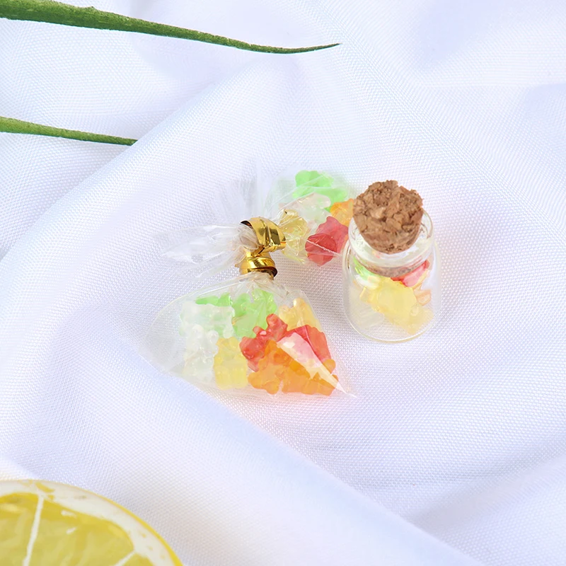 

1/12 Dollhouse Miniature Mini Bear Candy For Doll House Kitchen Furniture Toys Accessories