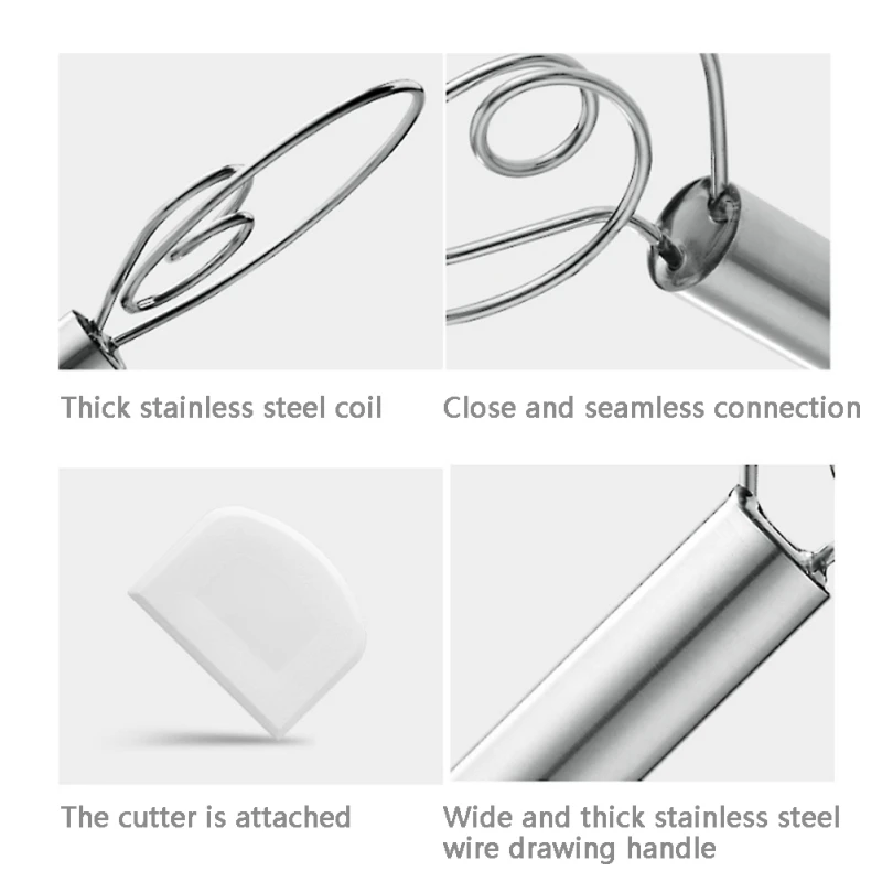 

Stainless Steel Danish Flour Binocular Coil Mixer Manual Dough Mixer And Noodle Salad Tool Hand Mixer Egg Stirrer Tools