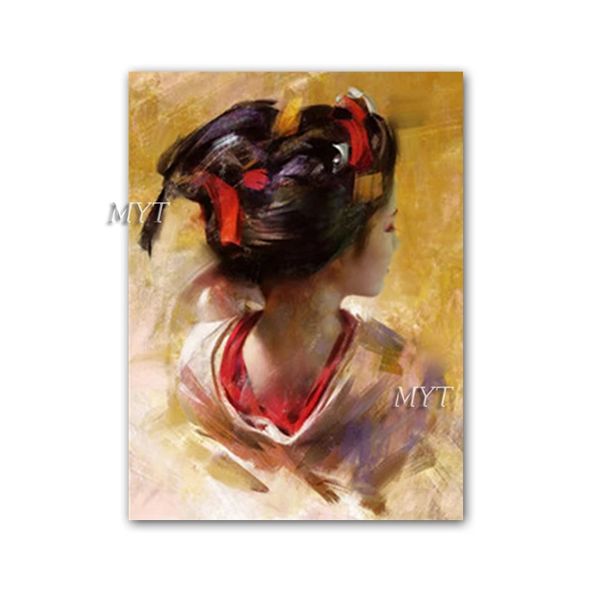 

Real Hand-painted Japanese Sexy Woman Oil Painting Girl Wall Pictures Art Wall Hangings Paintings Artwork For Bedroom Decoration
