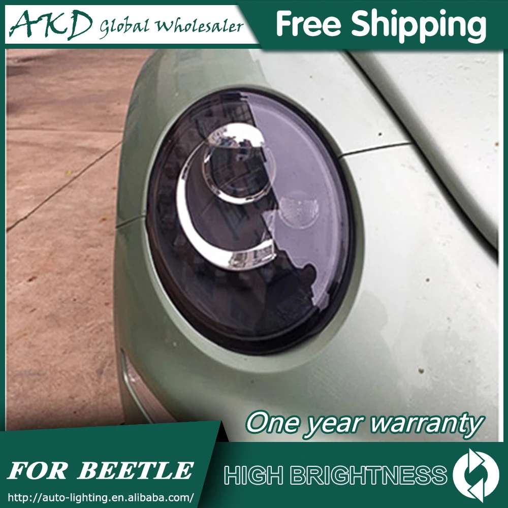 Передние фары s для VW Beetle 1998-2012 DRL дневсветильник ходовые огни передние